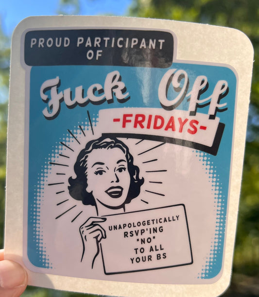 F* Off Friday Waterproof Sticker