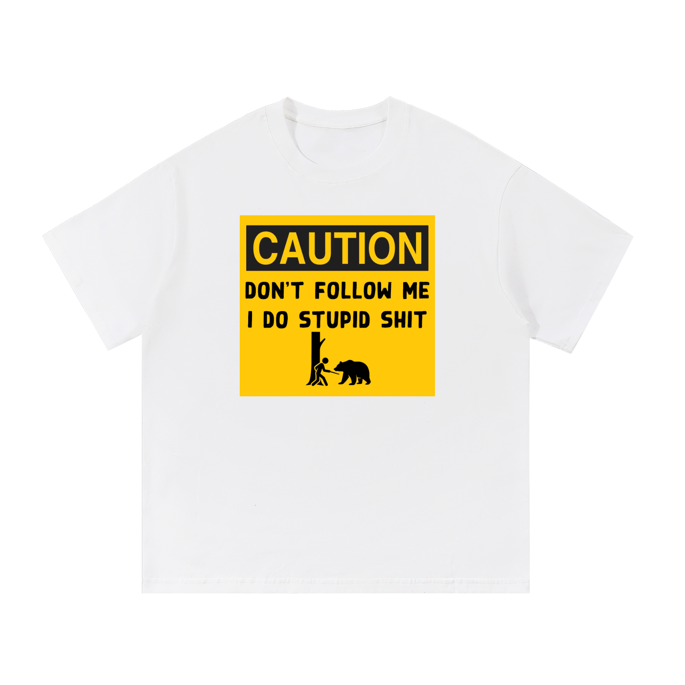 Funny “Caution Don’t Follow Me” T-Shirt | Hiking Humor Tee | Sarcastic Adventure Shirt