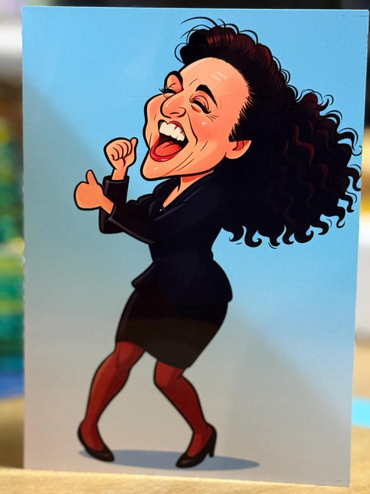 Funny Birthday Card – "A Real Kick" - 5x7 Pop Culture Birthday Card, Retro Comic Style, Glossy Finish