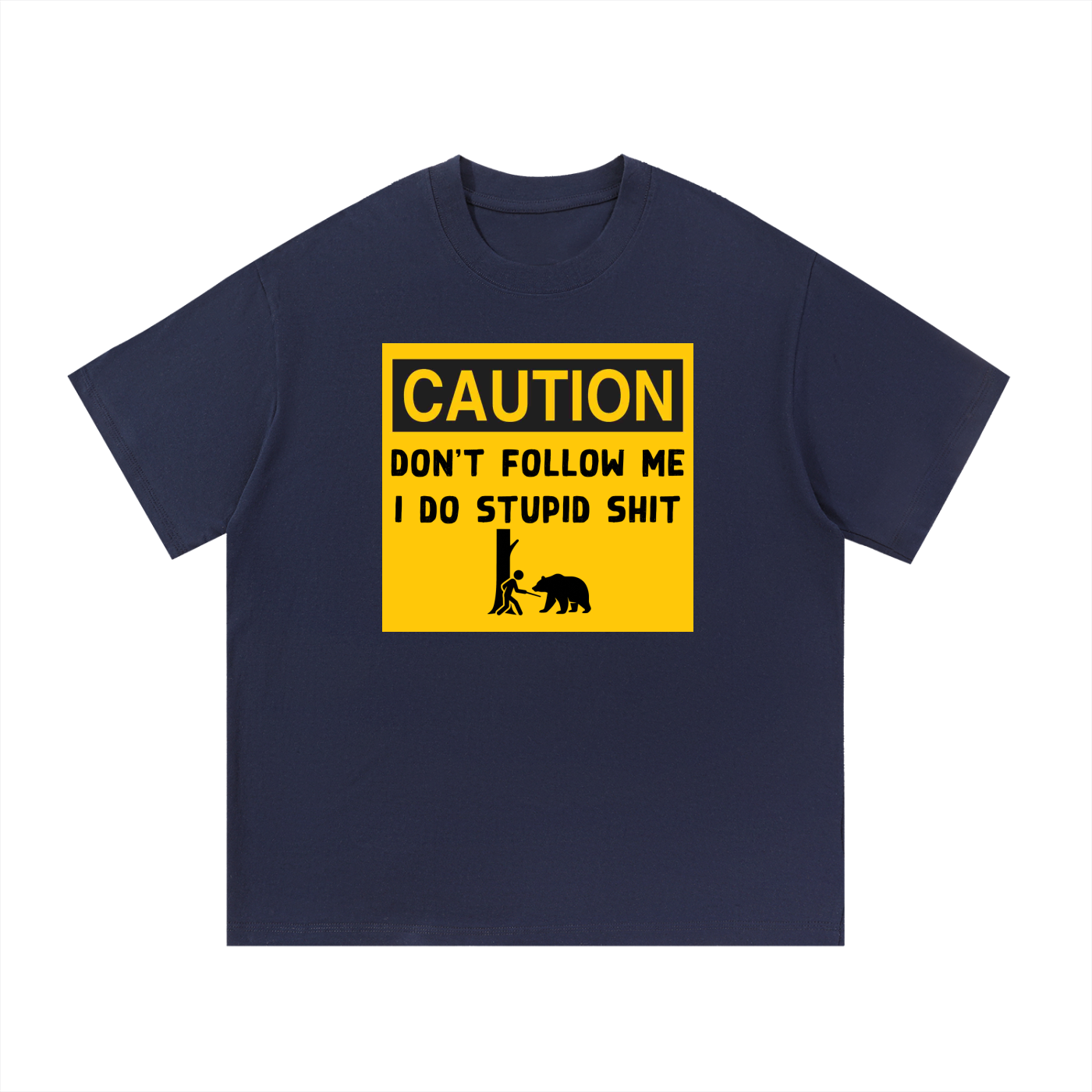 Funny “Caution Don’t Follow Me” T-Shirt | Hiking Humor Tee | Sarcastic Adventure Shirt
