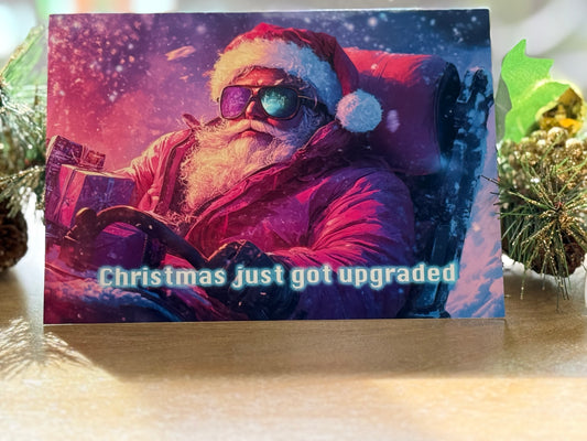 Christmas Just got upgraded – Set of 12 with Envelopes (5x7")