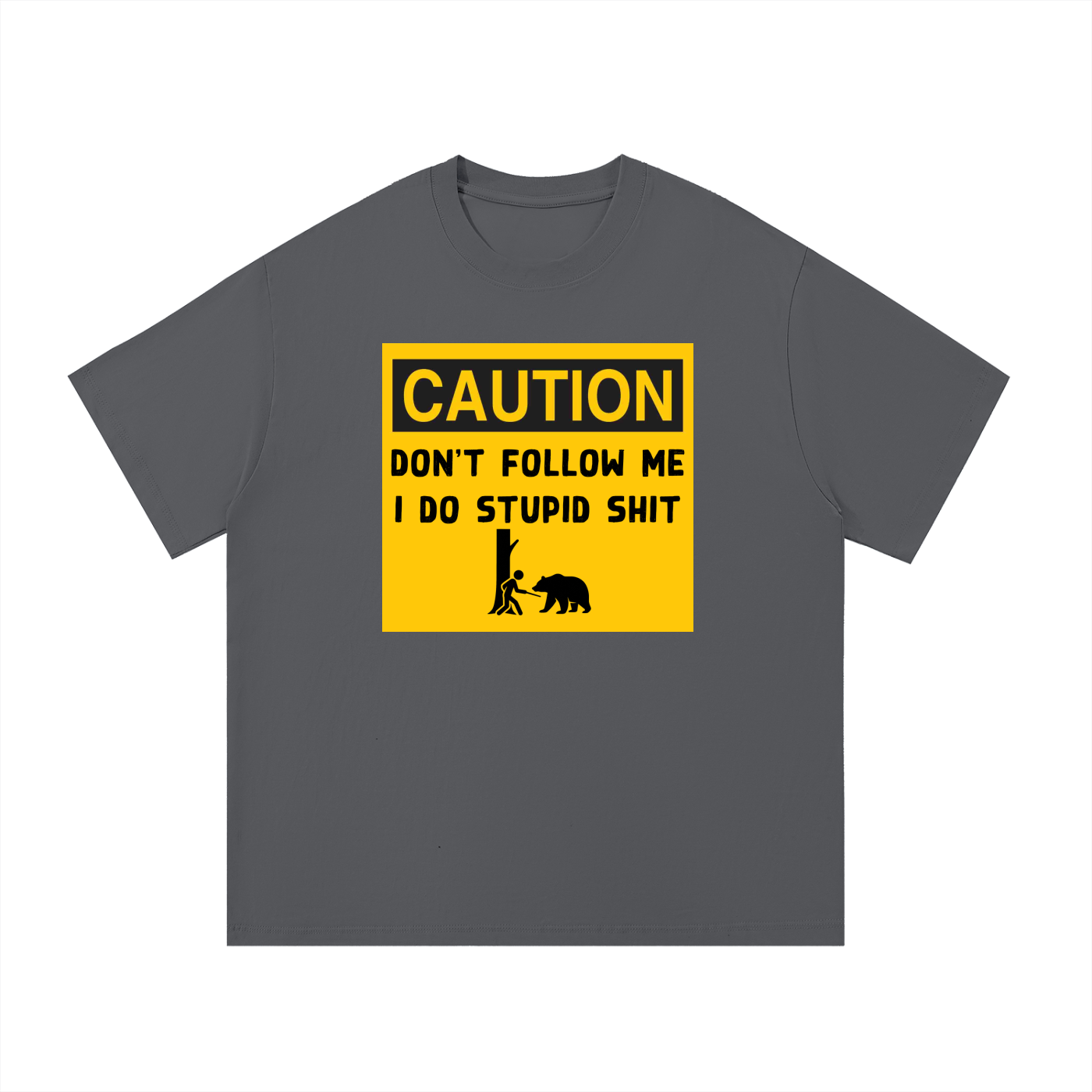 Funny “Caution Don’t Follow Me” T-Shirt | Hiking Humor Tee | Sarcastic Adventure Shirt