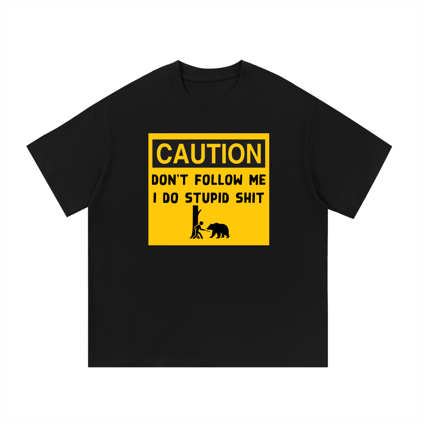 Funny “Caution Don’t Follow Me” T-Shirt | Hiking Humor Tee | Sarcastic Adventure Shirt