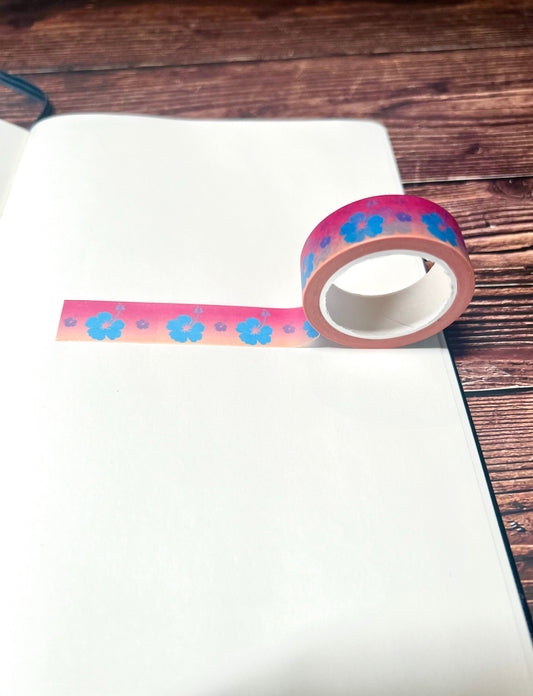 Hibiscus & Cream Washi Tape