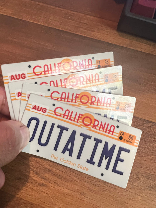 Back to The Future Outatime Sticker