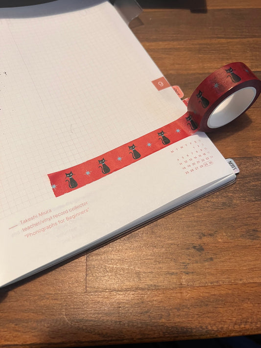 Mid Century Cat Washi Tape