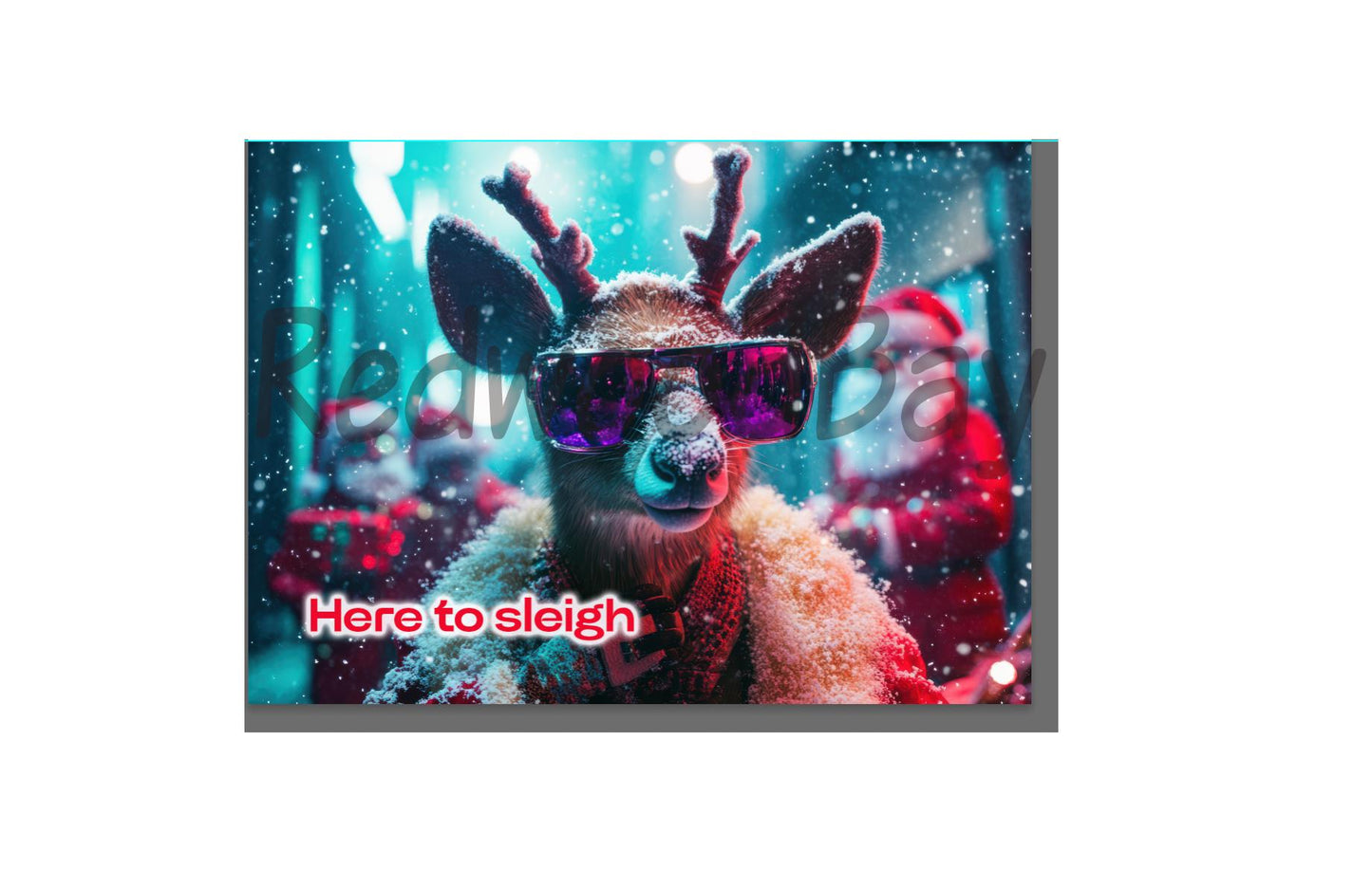 Dasher is Here To Sleigh – Set of 12 with Envelopes (5x7")